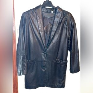 Preston & York Black Leather Jacket